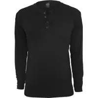 Urban Classics Basic Henley Langarm-t-shirt