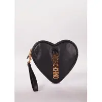 Moschino Heart Bag In Calfskin Belt Black Größe: OS | Clutches Outlet | Damen | Schwarz