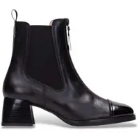 Hispanitas für Damen. HI243733 Leder-Stiefeletten Milan schwarz (40), 3 bis 5 cm, Reißverschluss, Lässig