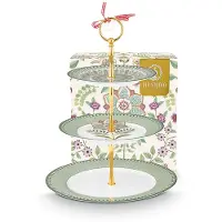 Pip studio Etagere Home 3-Stöckiger Tortenständer Lily & Lotus Light Green