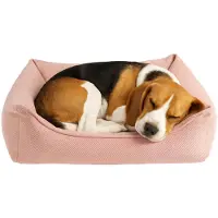 Flamingo Hundebett Baldar rechteckig rosa, Maße: 65 x 50 x 20 cm