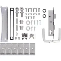 Alberts 678104 Zubehör-Set Flexo | für Einzeltor | bis 1200 mm Höhe | Stahl roh,