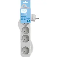 Philips CHP2144W Steckdosenleiste mit 4 Steckdosen, Versorgungsverriegelung, 1,4