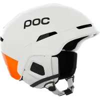 POC - Skibrillen-/Snowboardhelm - Obex MIPS Hydrogen White/Fluorescent Orange für Damen - Größe 51-54 cm - Weiß