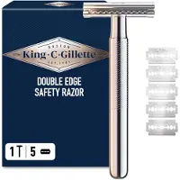 Gillette Sicherheitsrasierer + 5 Klingen 5 Stück