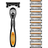 BIC Hybrid 5 Flex Rasierer Herren, Nassrasierer mit 10 Wechselklingen