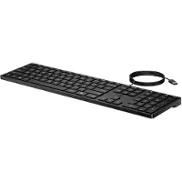HP 320K-Tastatur für Desktop-PC, kabelgebunden, Volle Größe (100%), Kabelgebunden, USB, Schwarz