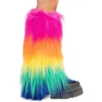 Coppens Stulpen Regenbogen Plüsch