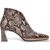 Hispanitas für Damen. HI254270 Leder-Stiefeletten Atlanta taupe (38), 5 bis 8 cm, Reißverschluss, Lässig, Tierdruck
