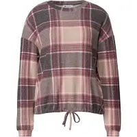 Street One Langarmshirt mit Rundhals und Karomuster
