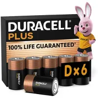 Duracell Plus D Alkaline-Batterien (6 Stück) 1.5V, LR20