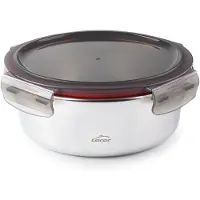Lacor 64616 – Ecoinox runder Lebensmittelbehälter, Edelstahl...