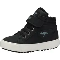Kangaroos Uni Kinder KAVU III Sneaker, Jet Black Steel Grey, 24 EU