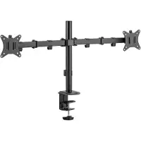PureLink PureMounts Monitorhalterung Tischhalterung 17-32 Zoll VESA 75 100 Halterung – für 2 Monitore
