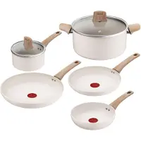 Tefal C445S504, Gemischtes Set, Beige, Keramik, Aluminium, Thermo-Punkt, Glas