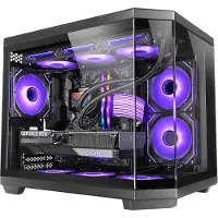 Mars Gaming MC-3TCOREM, Mini Tower, PC, Schwarz, micro ATX, Mini-ITX, Metall, Gehärtetes Glas, Gaming