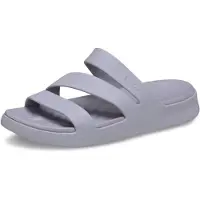 Crocs Damen Getaway Riemchensandale, flach, Mauve Mist, 42 EU, Mauve Nebel, 42/4