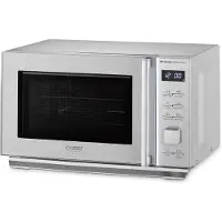 Caso MG 20 Cube, Arbeitsplatte, Grill-Mikrowelle, 20 l, 800 W, Tasten, Drehregler, Silber