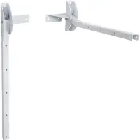 Sauvic Faltbare Wäscheleine Für Die Wand Silber Silber One Size