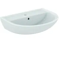Ideal standard Eurovit Waschtisch 650mm, 1 Hahnloch, mit Überlauf, Weiß, W332201