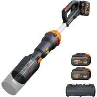 WORX Akku-Laubbläser WG585E 40V, inkl. 2x4Ah Akkus & Dual-Schnellladegerät