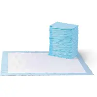 Amazon Basics Trainingspads für Hunde und Welpen, auslaufsicheres 5-lagiges Design mit schnell trocknender Oberfläche, XL (60 Stück), Blau