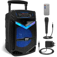 Pyle PA Bluetooth Lautsprecher, Karaoke Maschine und Karaoke Mikrofon, Musikbox