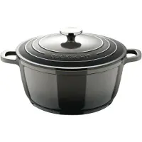 Bergner E Xcalibur Grey - Cancerol with 28 cm Lid - Melted Aluminium - Inner Cre