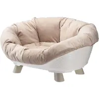 Ferplast Korb - - Sofathron 4 - Mit Kissen - Weiß