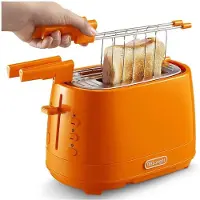 De'Longhi De’Longhi CTLAP2203.O, 2 Scheibe(n), Orange, Tasten, Niveau, 550 W, 180 mm, 300 mm