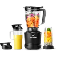 NutriBullet NBF550DG, Tischplatten-Mixer, 1,89 l, Eis-Crusher, 1 m, 1500 W, Schwarz