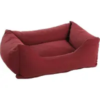 Flamingo Hundebett Geneve rechteckig bordeaux, Maße: 65 x 50 x 20 cm