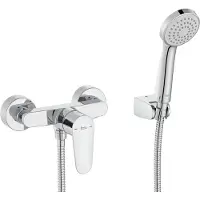 Roca Victoria Plus A5A204FC00 Duscharmatur mit Handbrause, flexibel 1,50 m und G