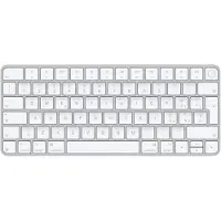 Apple Magic Keyboard mit Touch ID für Mac Modelle mit Chip – Italienisch, Mini, Verkabelt & Kabellos, USB + Bluetooth, QWERTY, Silber, Weiß