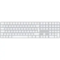 Apple Magic, Volle Größe (100%), Verkabelt & Kabellos, USB + Bluetooth, QWERTY, Weiß