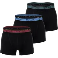 Hom Boxershorts "Boxershort Tiago Pants HO1 3er pack 3er Pack", Herren, Gr. L, 3 Stk., bunt (schwarz), Unterhosen Boxershorts