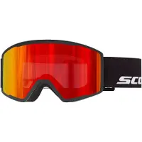 SCOTT - Skibrille - Trace Pro Black Red Chrome S3 aus Silikon - schwarz