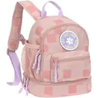 Lassig Kinderrucksack LÄSSIG "Pattern Party Mini Backpack rose", Kinder, Gr. B/H/T: 24,5cm x 27cm x 15,5cm, rose, Polyester, Rucksäcke Kinderrucksack