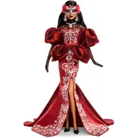Barbie Signature „Día De Muertos“-Puppe 2026 mit seidenem Meerjungfrauen-Kleid und abnehmbarer Calavera-Maske, Modepuppe, Weiblich, 6 Jahr(e), Junge/Mädchen, 212,1 mm, Mehrfarbig