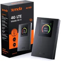 Tenda Mobiler WLAN Router mit LCD-Anzeige, Wi-Fi 6 Tragbarer Hotspot