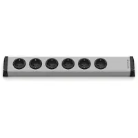 Ehmann 0200x00062300 Steckdosenleiste Universal 6-fach, ohne Kabel, anschließbar