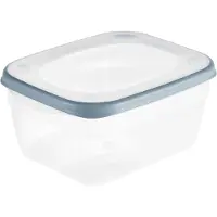 Keeeper Frischhaltedose franco, 1,8 Liter, eckig, blau Dose: transparent / Deckel: mit farbigem Rand, aus