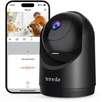 Tenda 3MP Überwachungskamera Innen,Personen und Bewegungserkennung, Automatische