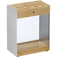 WMF Messerblock Transparent unbestückt leer ohne Messer Flextec, Bambus, hell, k