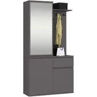 Akord Garderoben-Set Entro Graphit 95X35X183 Cm