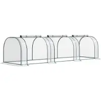 Aosom - Gewächshaus - 350L x 100B x 80H cm