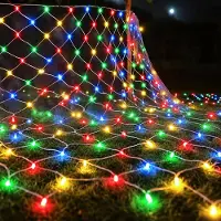 Lapamax 3X2M 320LED Lichternetz 8 Modi Lichterkette Innen Lichtervorhang Weihnachtsbeleuchtung für Büsche Garten Weihnachten Halloween Balkon, Bunt