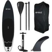 Yeaz NALU (EXOTRACE) - SUP-Board mit Paddel, Pumpe und Rucksack SCHWARZ Größe: 305 cm (10")