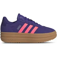 Adidas Sneaker SPORTSWEAR "VL COURT BOLD", Jungen, Gr. 35,5, blau (pure lila, solar turbo, collegiate lila), Leder, Synthetik, Schuhe Sneaker, inspiriert vom Design des gazelle bold