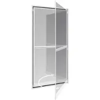 Windhager Fliegengitter Balkontür EXPERT 100 x 210 cm weiß, Pendeltür mit Alurah